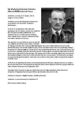 A preview of a PDF biography for Patlewicz, Wladyslaw Stanislaw